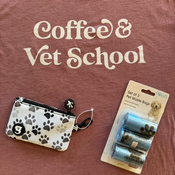 Coffee & Vet School Tee Sz L & extra necessities 🐾 - Picture 3 of 5